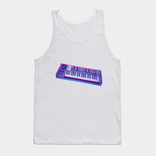 Moog Source 8 bit 3D Synth Design Tank Top